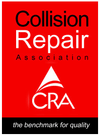 Collision Repair Logo/Badge. This shows customer we are a certified Associate of the CRA.